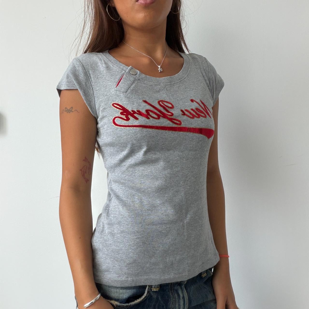 Vintage Grey Graphic Baby Tee