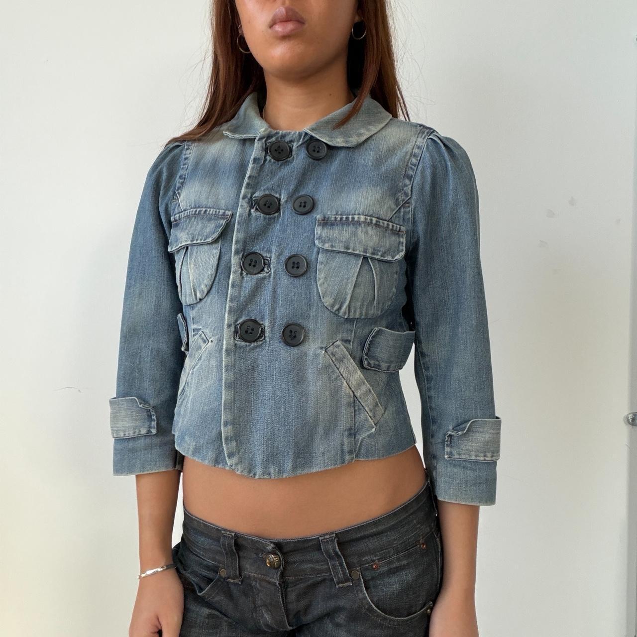 Vintage Denim Peacoat