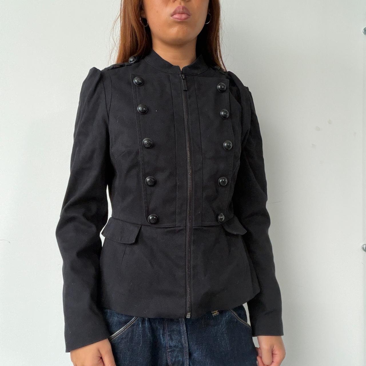 Vintage Black Military Jacket