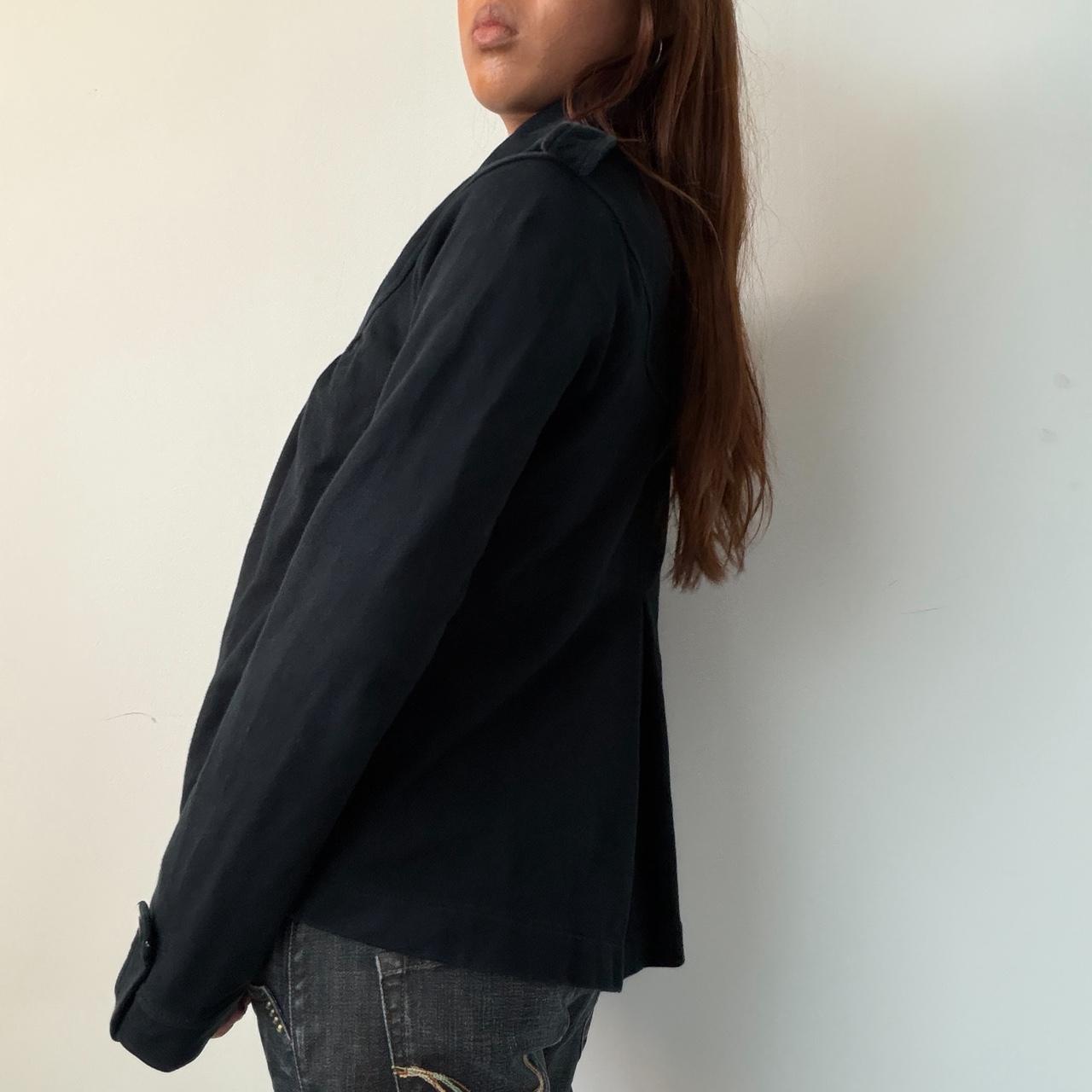 Vintage Light Black Padded Peacoat