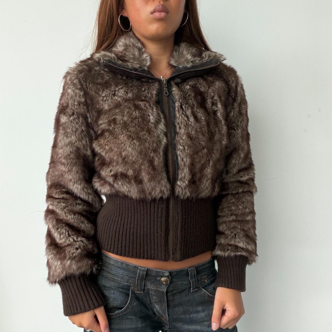 Vintage Brown Fur Jacket