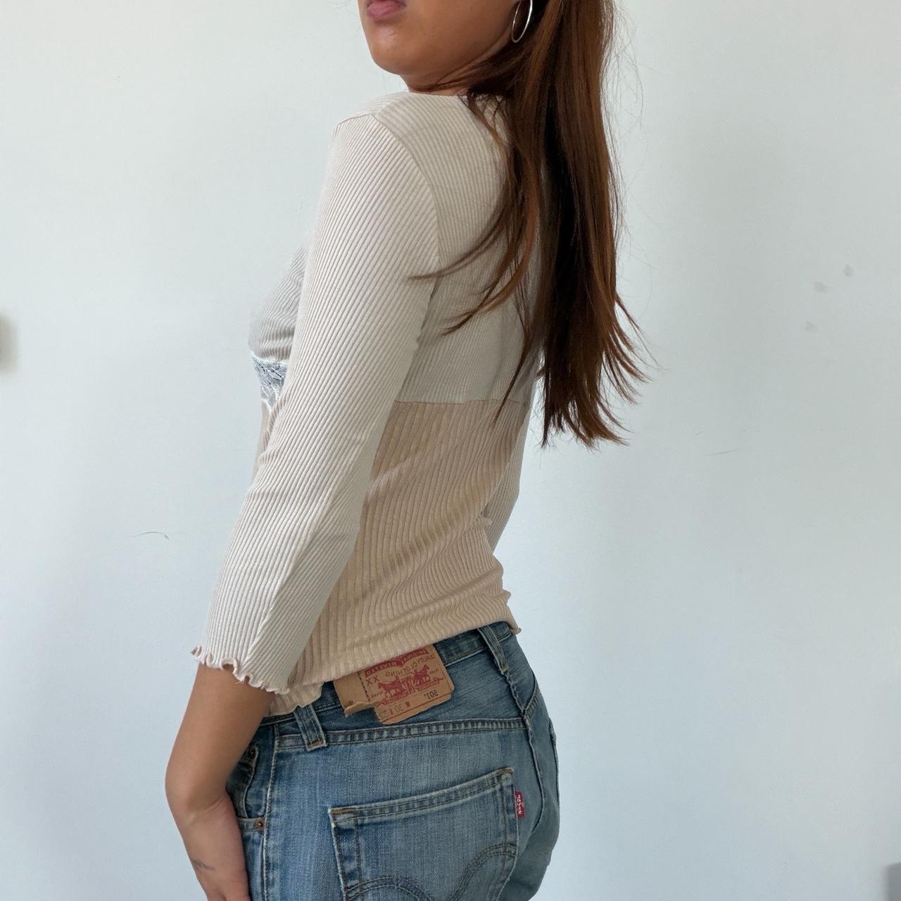 Vintage Beige Laced Cardigan