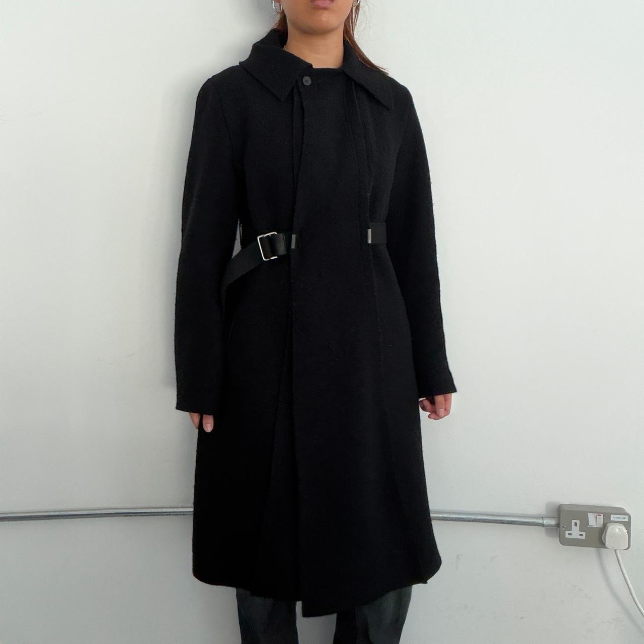 Vintage Black Cop Copine Wool Coat