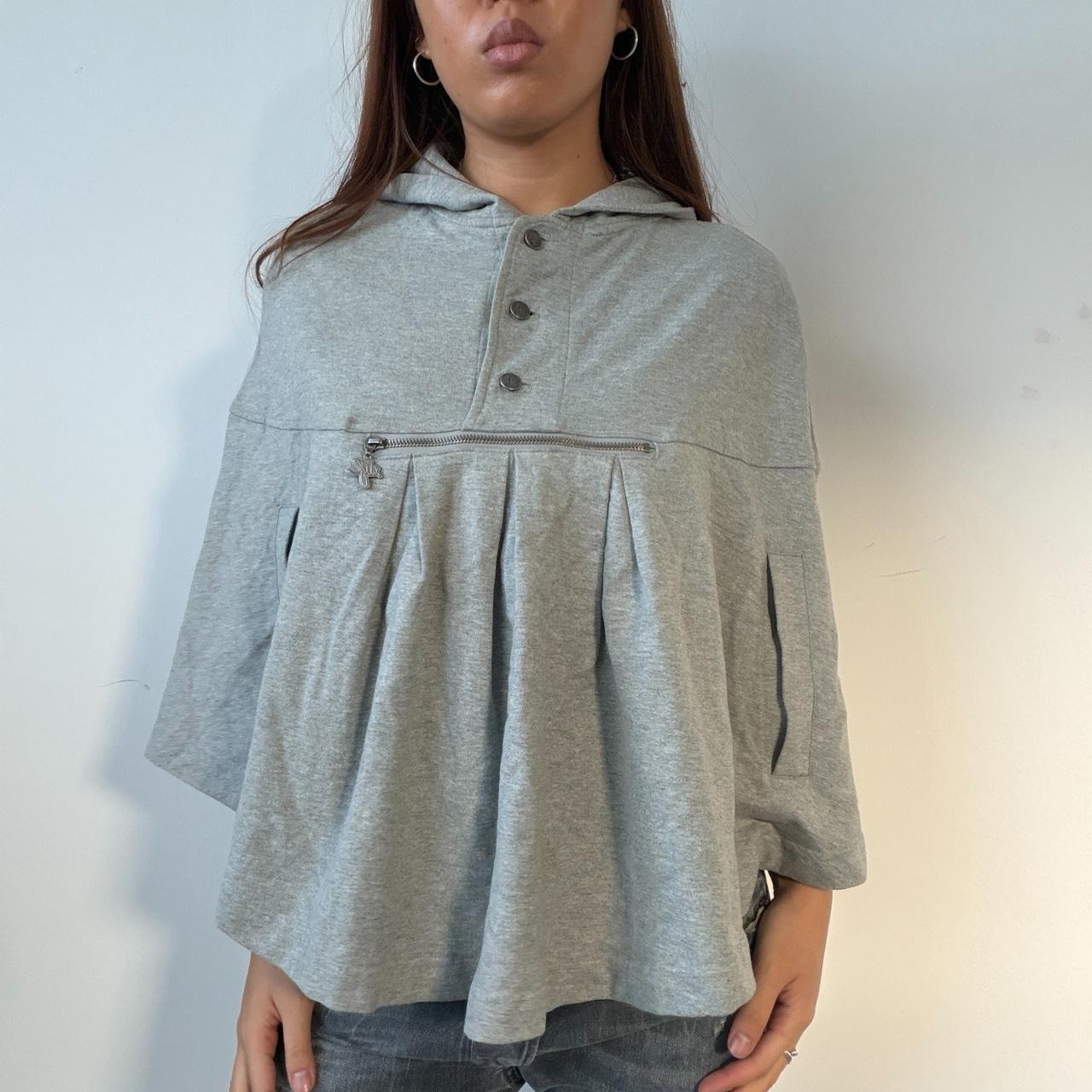 Vintage Grey Hooded Cape