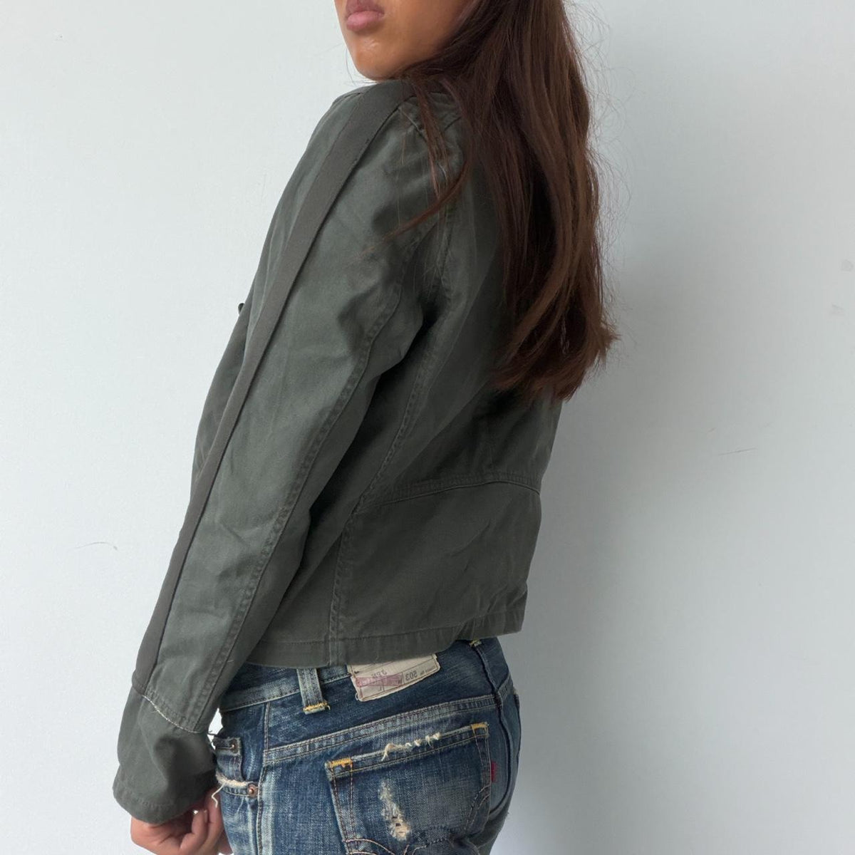 Vintage Dark Green Military Jacket