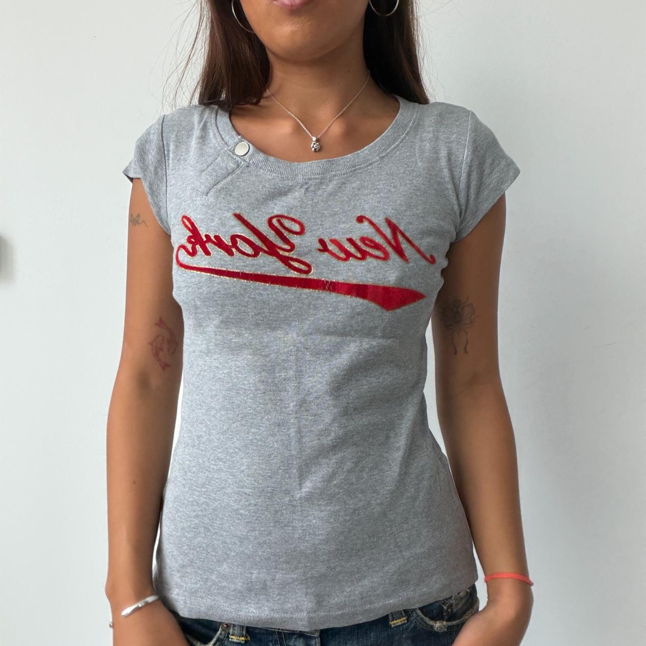Vintage Grey Graphic Baby Tee