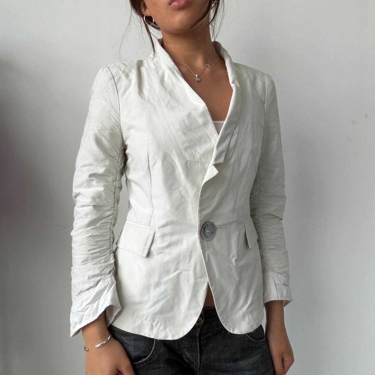 Vintage White Cop Copine Blazer