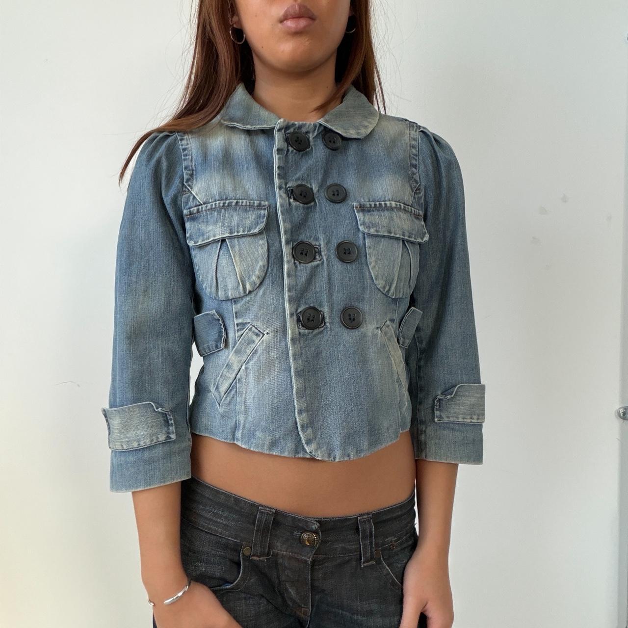 Vintage Denim Peacoat