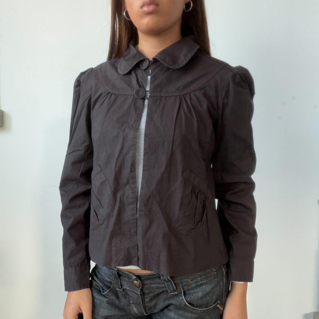 Vintage Dark Grey Peacoat