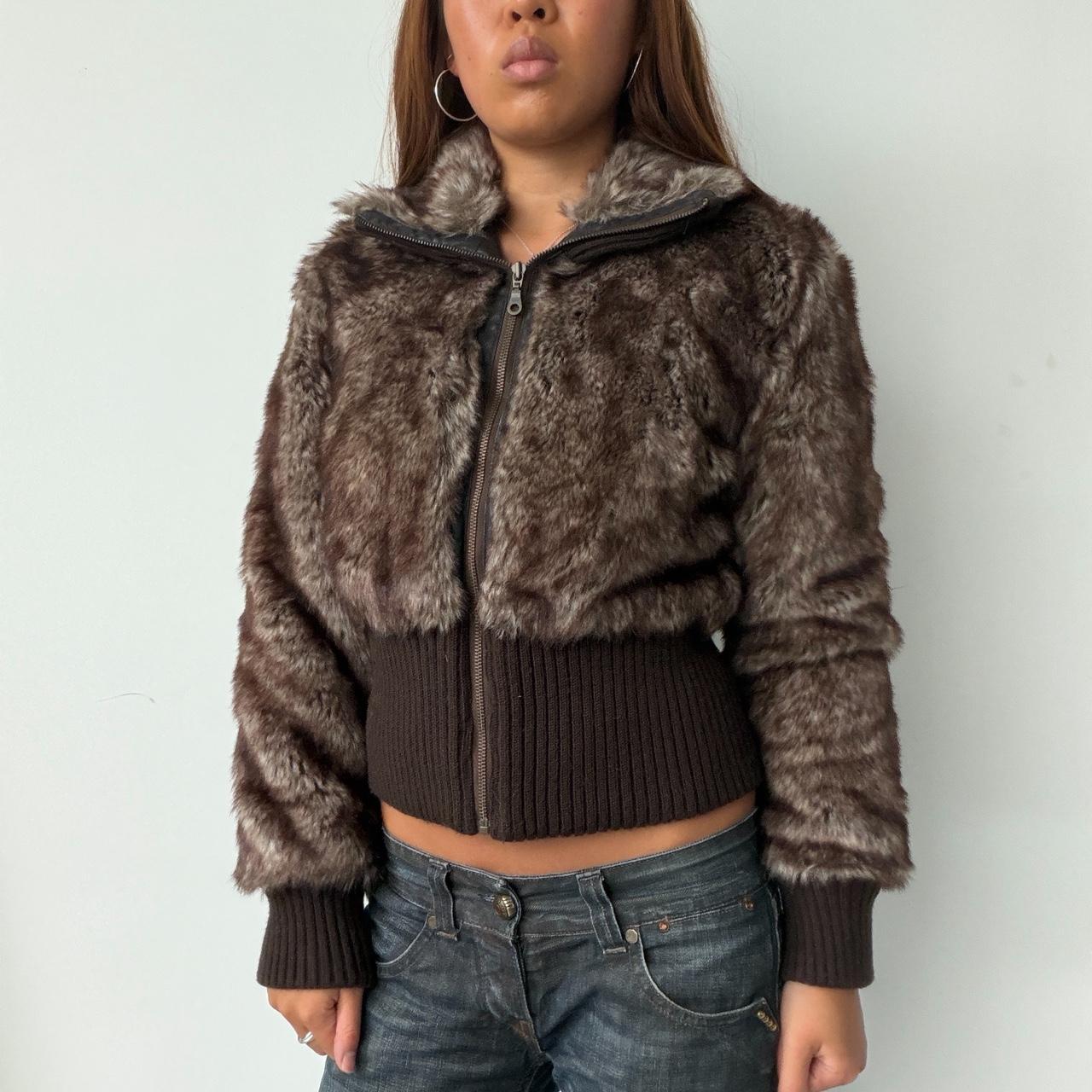 Vintage Brown Fur Jacket