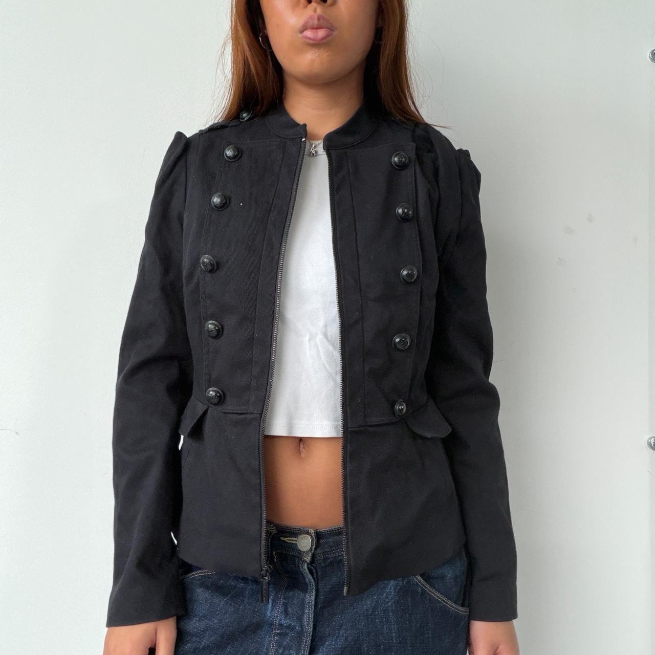 Vintage Black Military Jacket