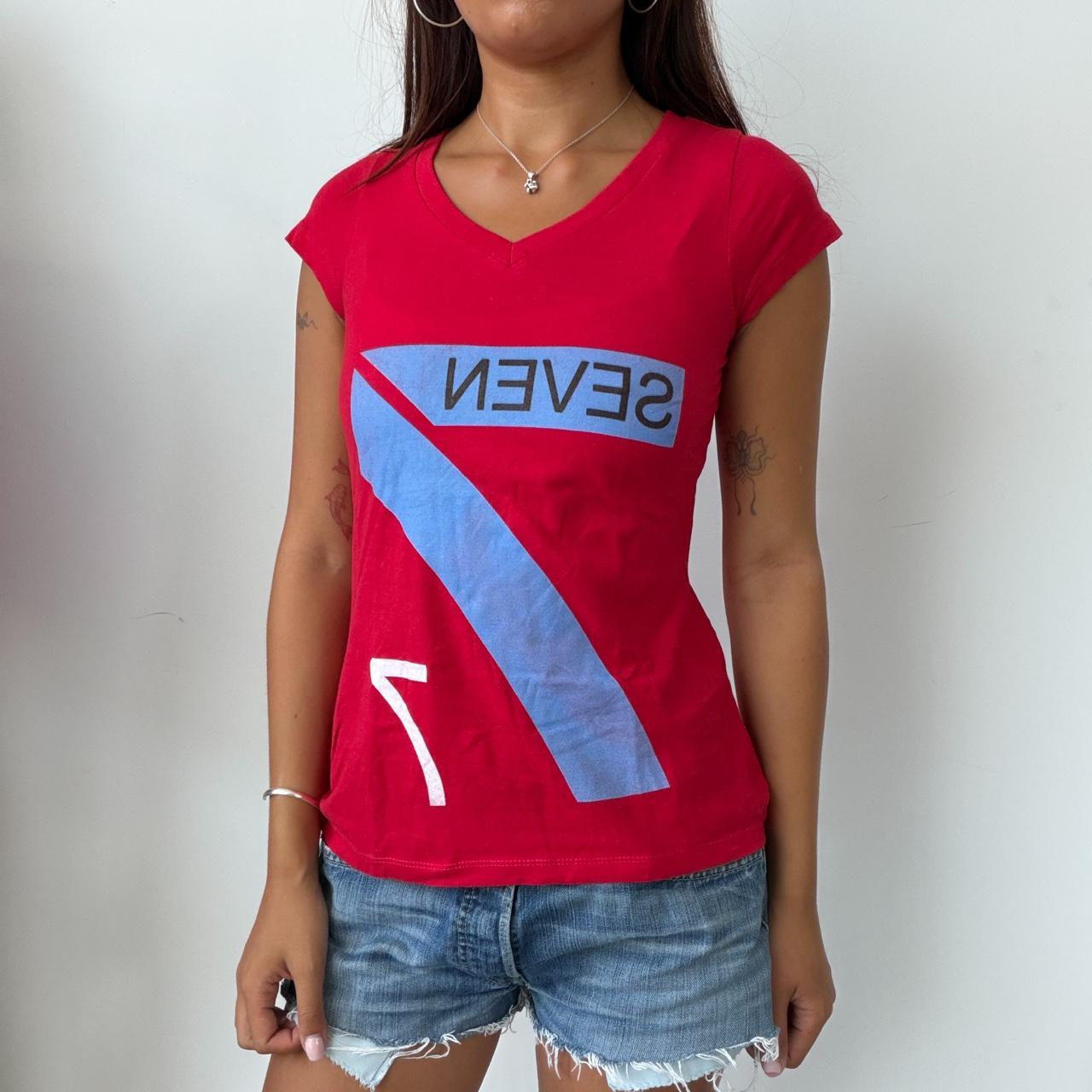 Vintage Number Red Graphic Tee