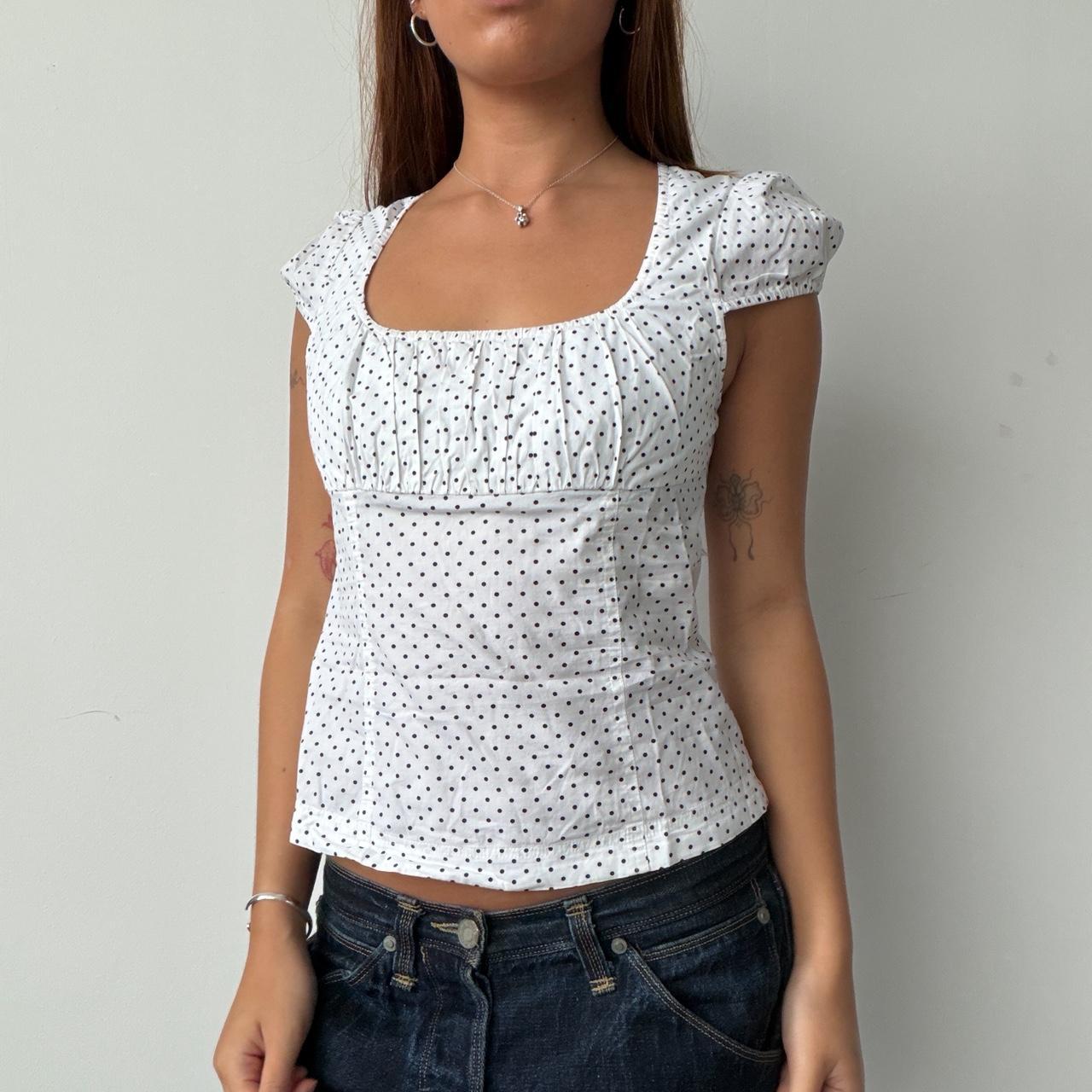 Vintage Polka Dot Blouse