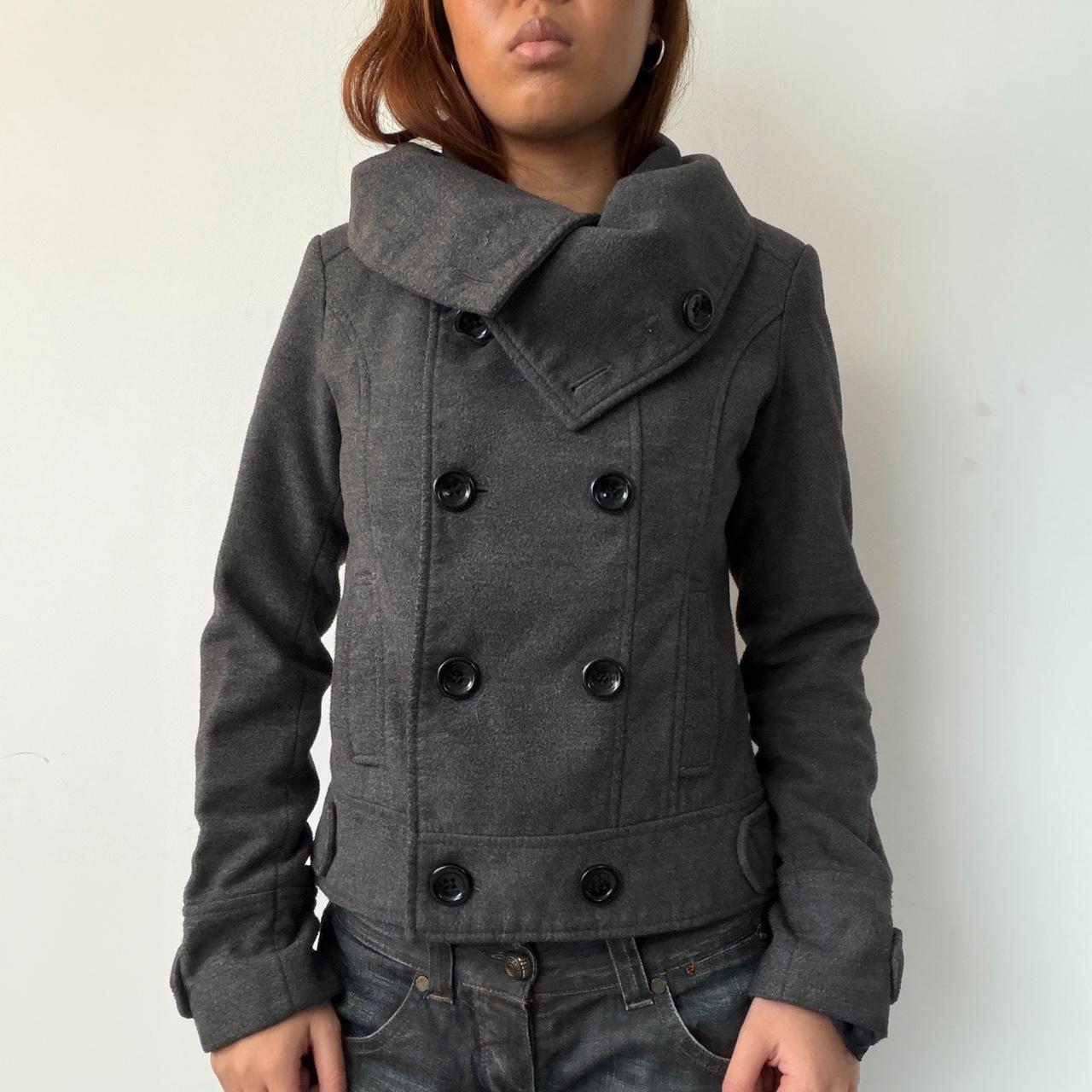 Vintage Dark Grey Wool Jacket