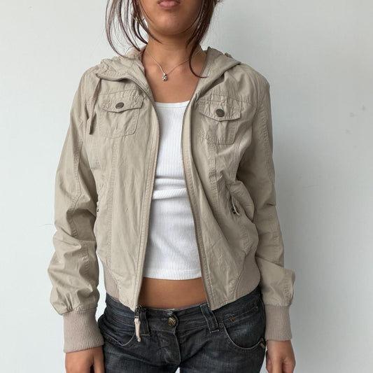 Vintage Beige Utility Jacket