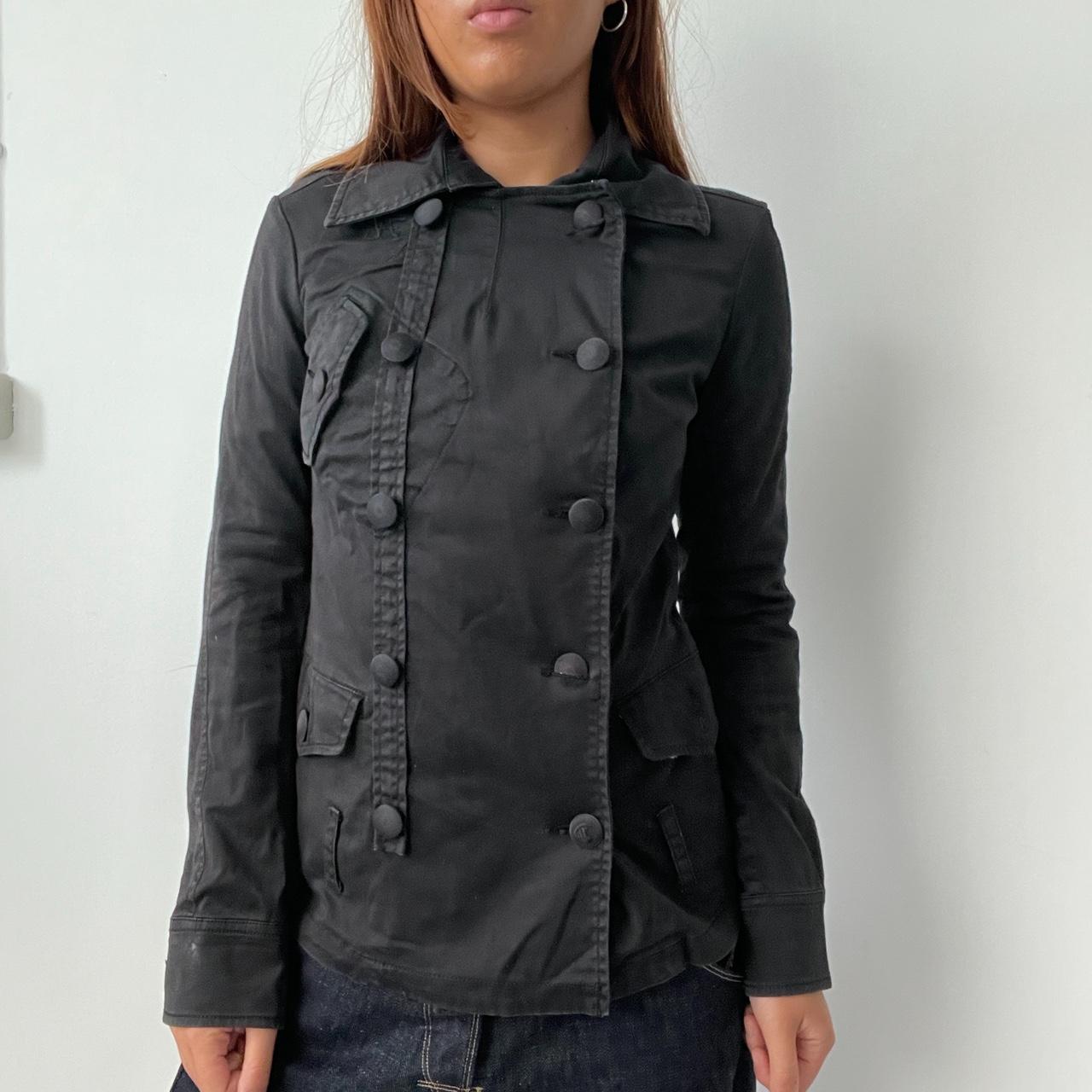 Vintage Black Diesel Button Up Jacket