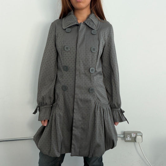Vintage Grey Polka Dot Coat