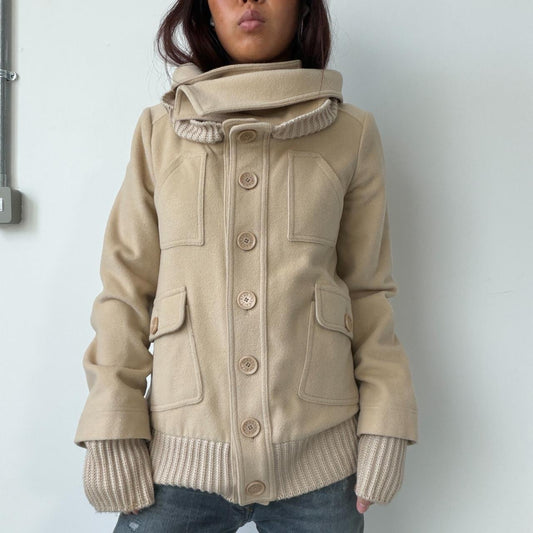 Vintage Beige Wool Coat