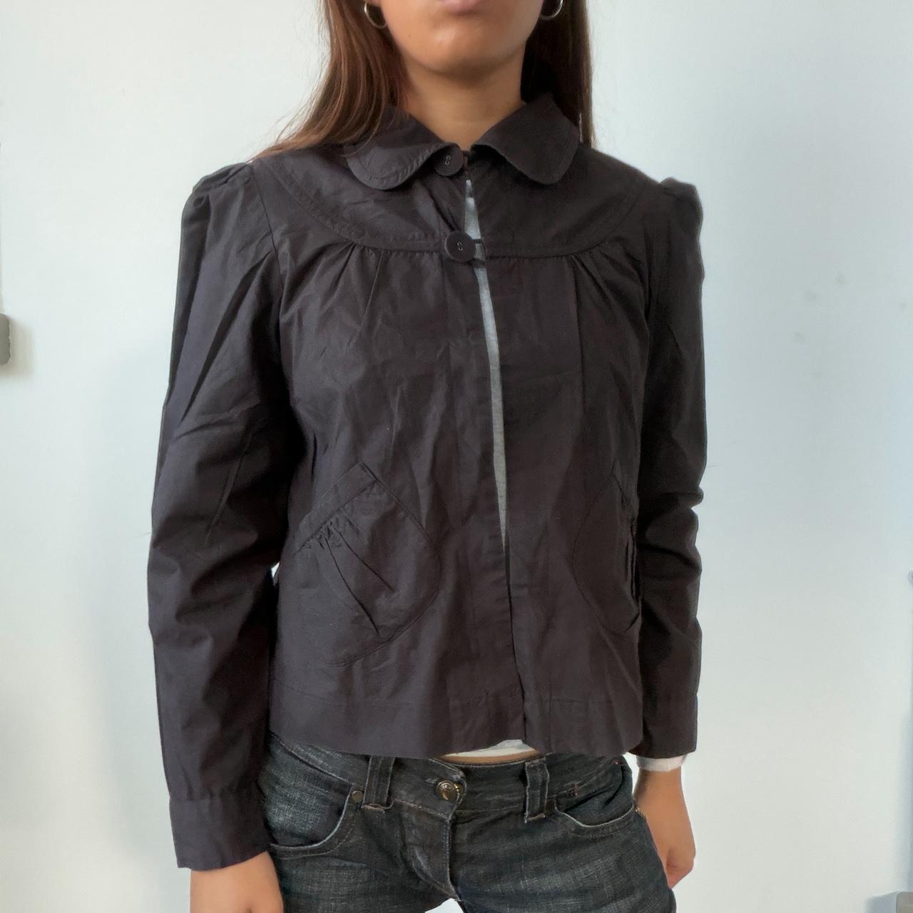 Vintage Dark Grey Peacoat