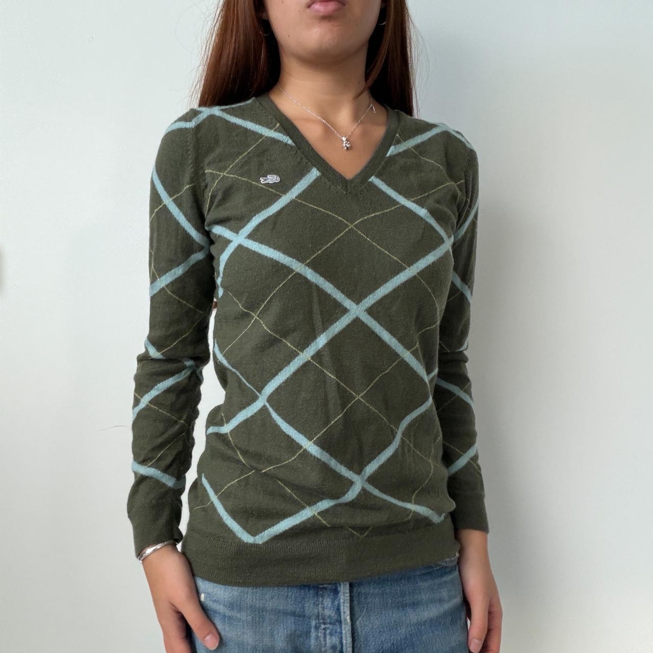 Vintage Khaki Lacoste Jumper