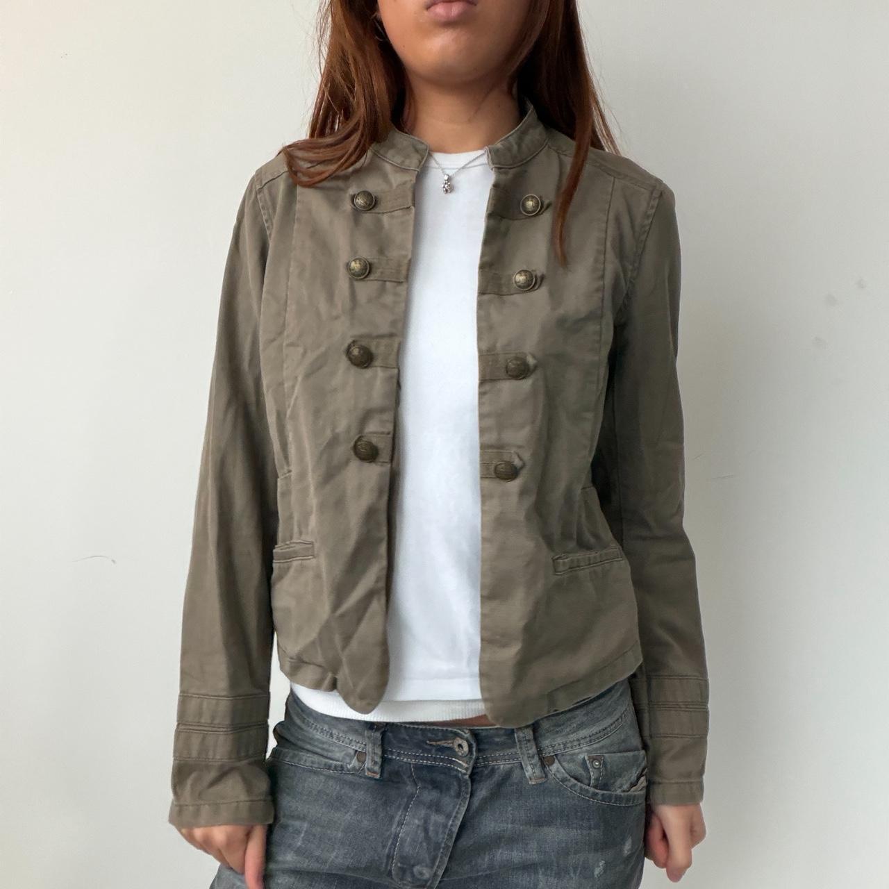 Vintage Khaki Military Jacket