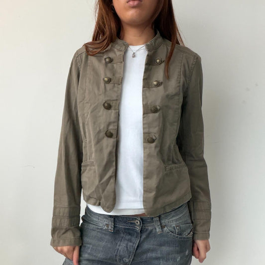Vintage Khaki Military Jacket