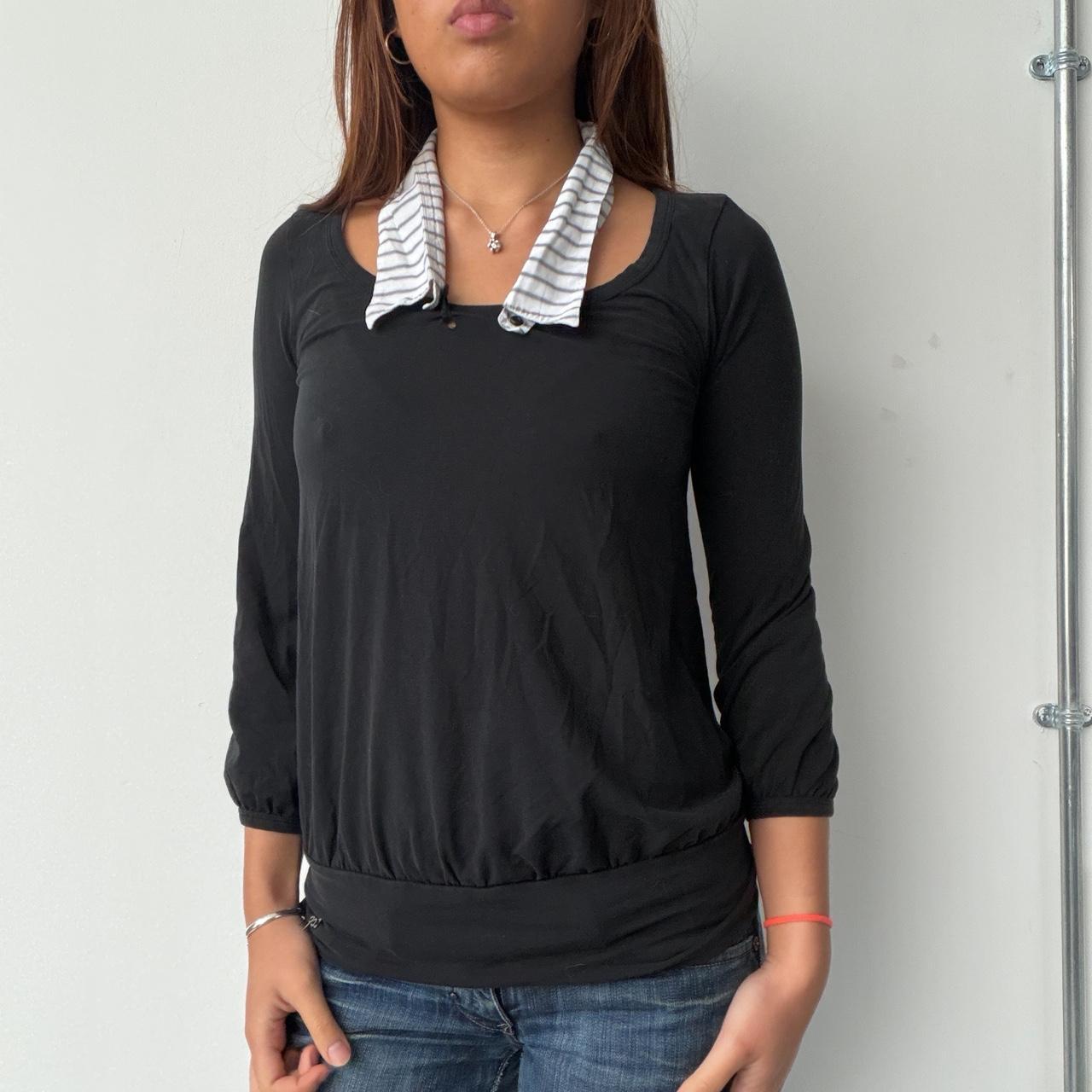 Vintage Cop Copine Collar Top