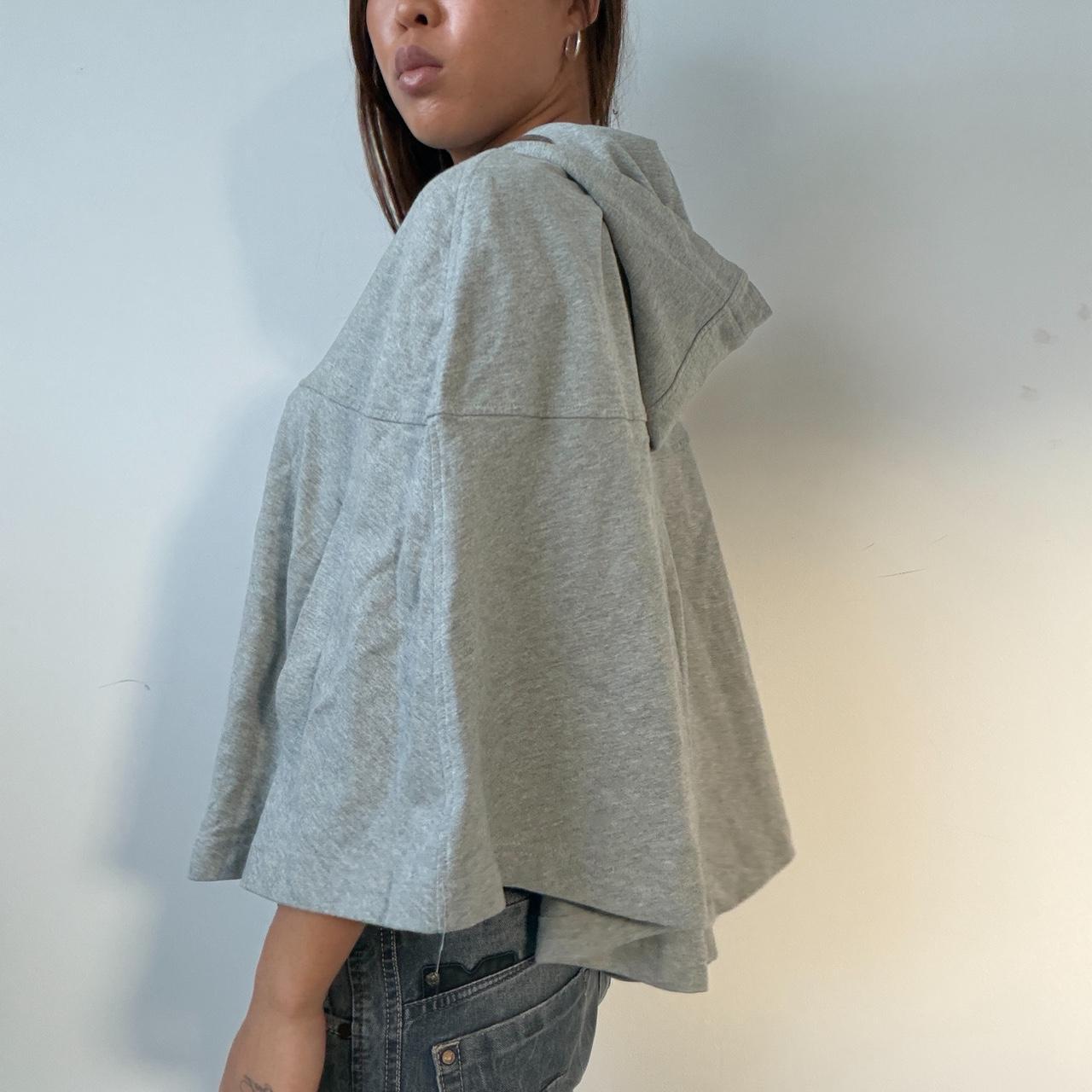 Vintage Grey Hooded Cape