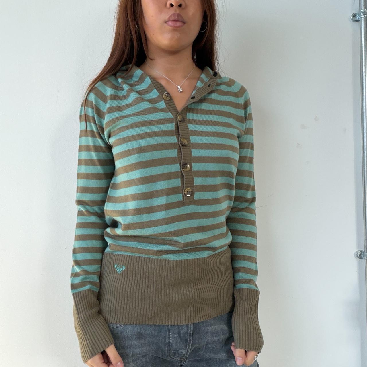 Vintage Stripe Hooded Knit