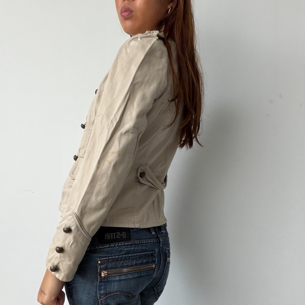 Vintage Beige Military Jacket