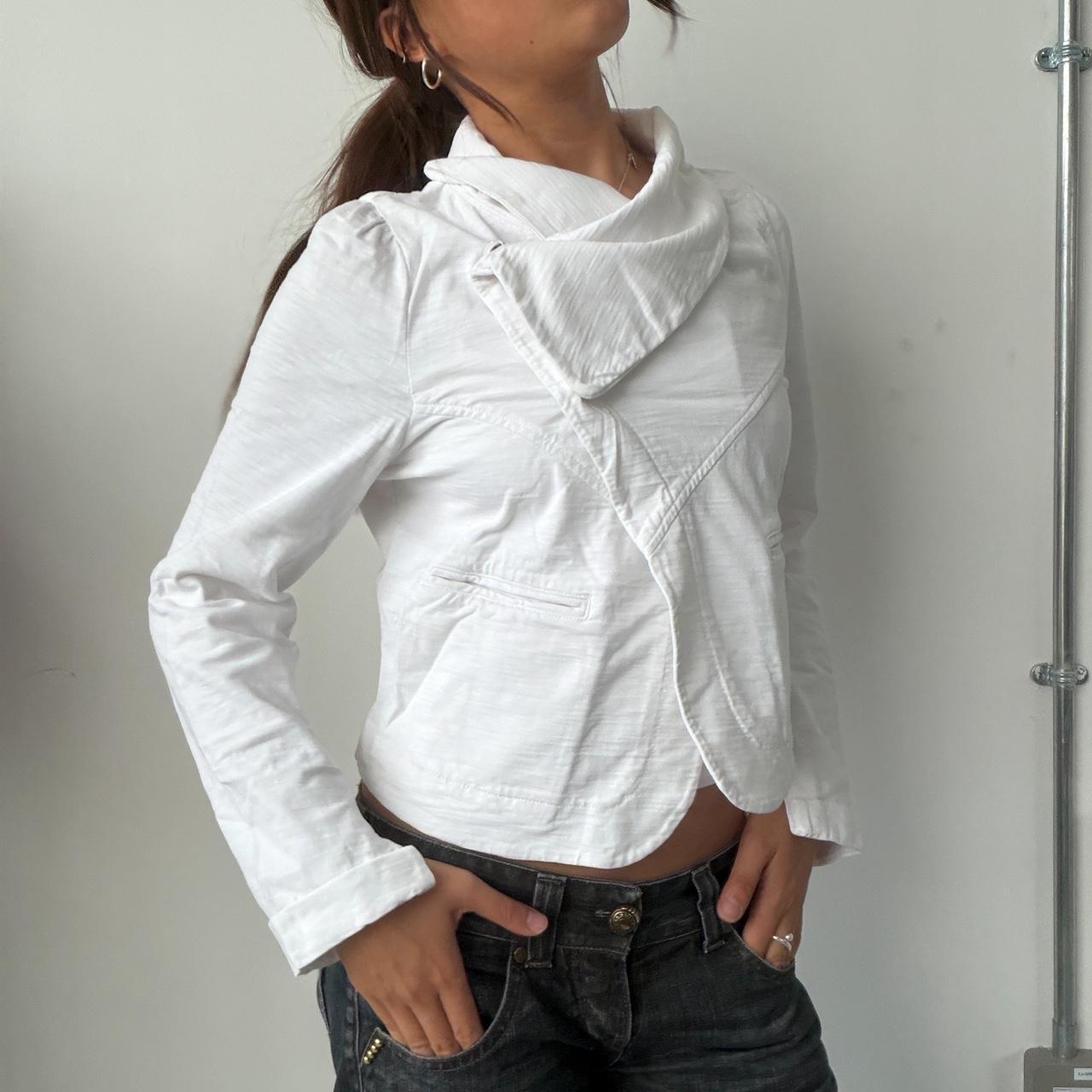 Vintage White Collared Jacket