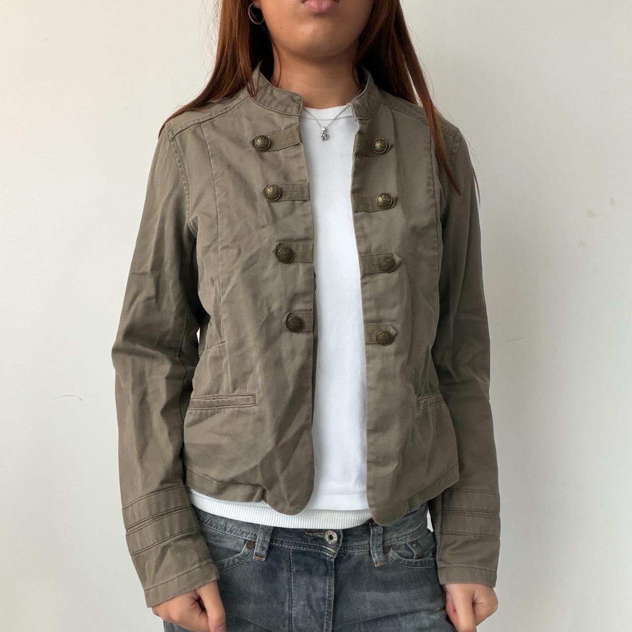 Vintage Khaki Military Jacket