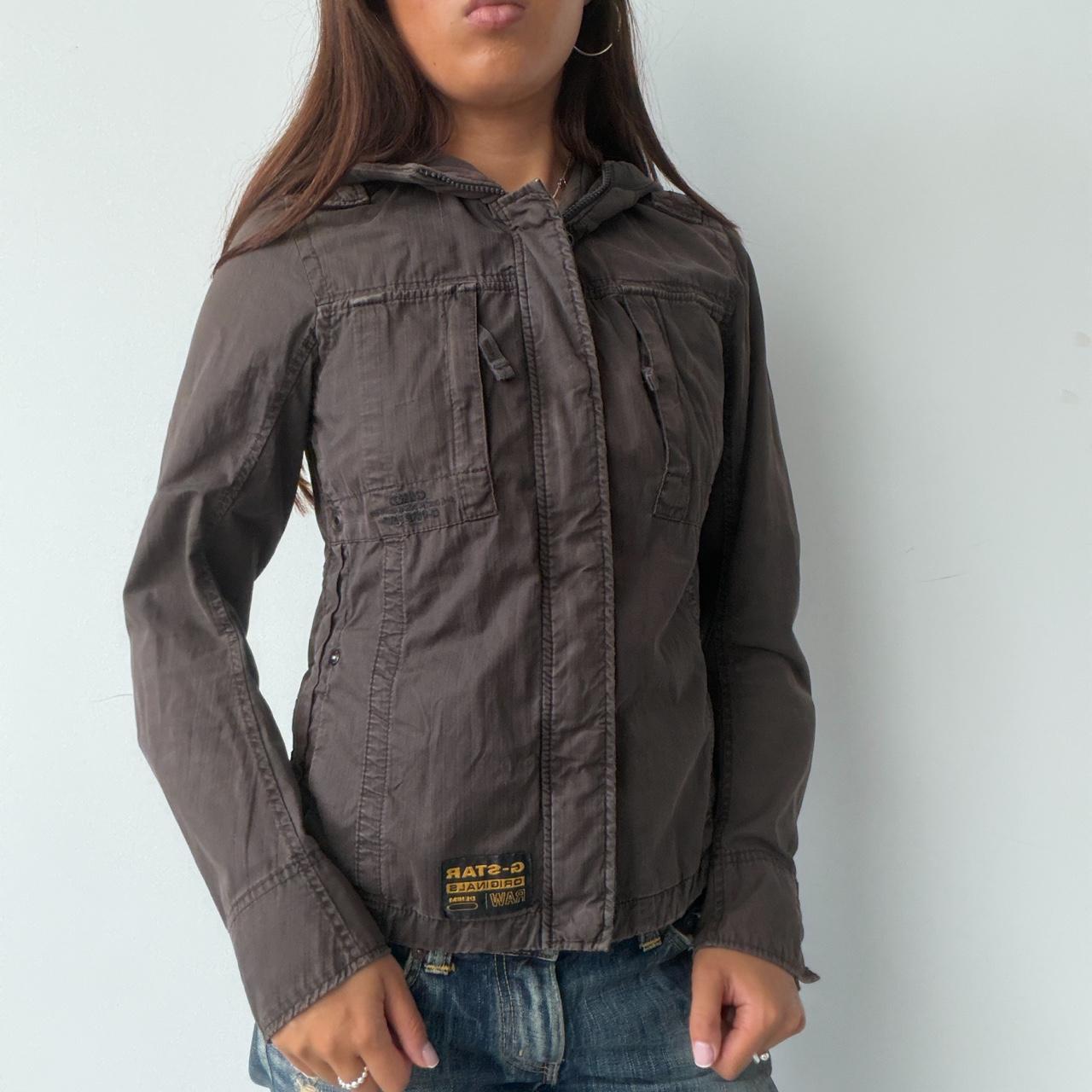Vintage Brown G-Star Hooded Jacket