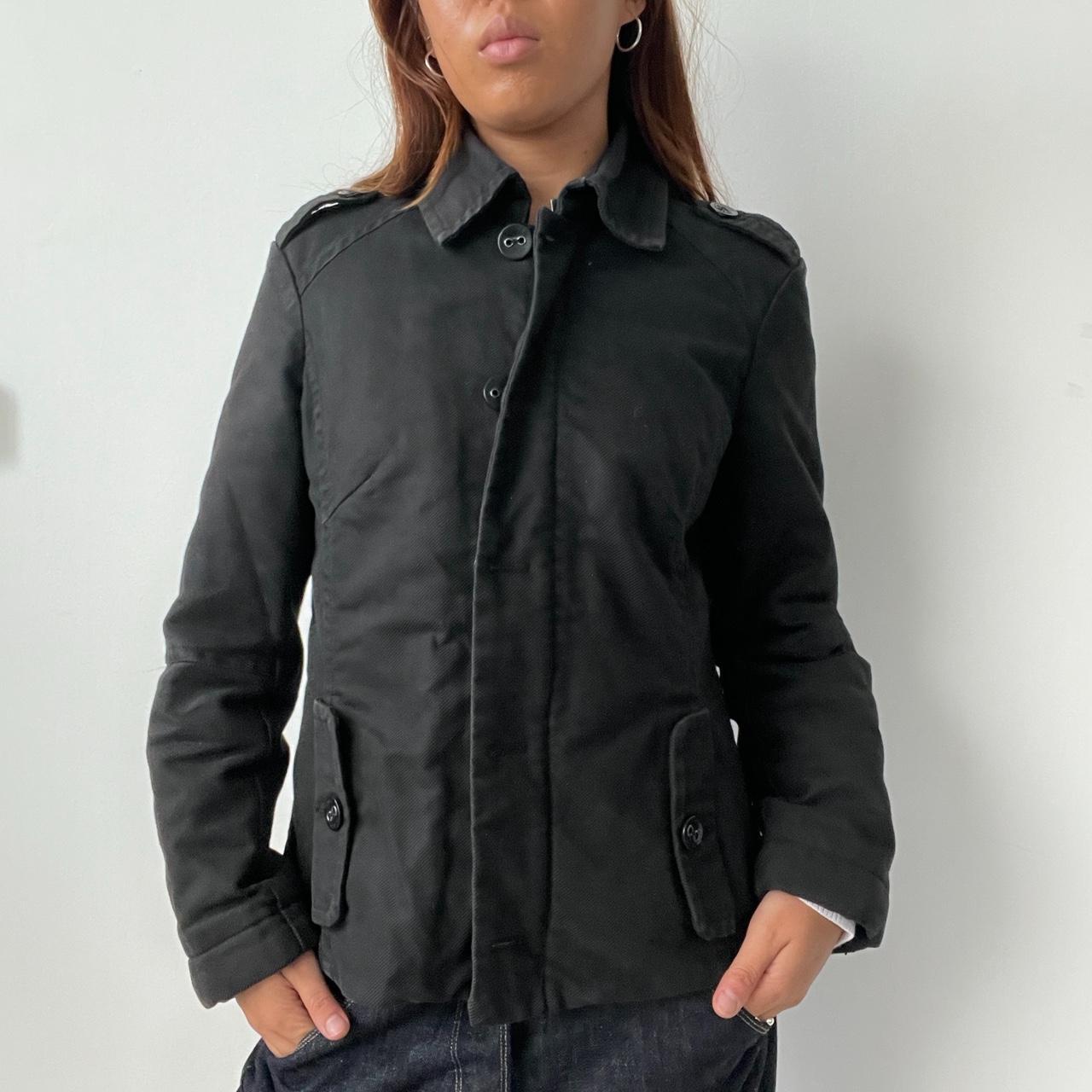 Vintage Black Zip Up Jacket