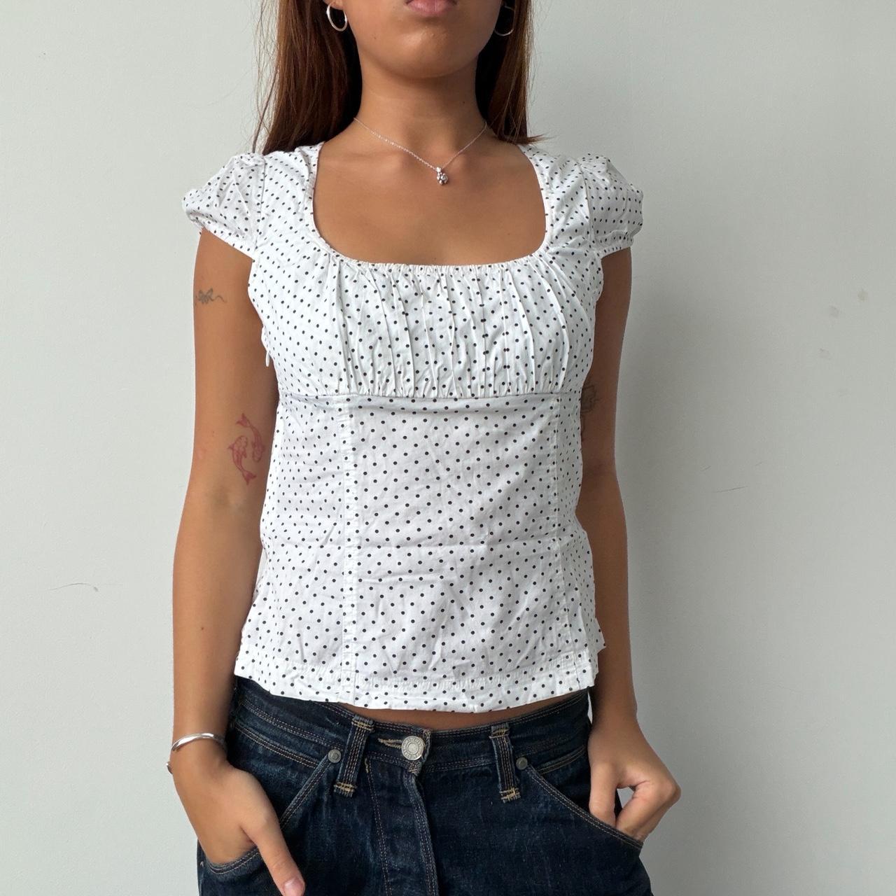 Vintage Polka Dot Blouse