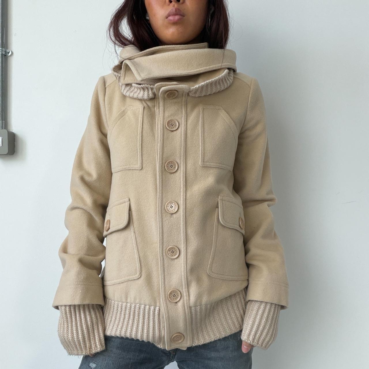 Vintage Beige Wool Coat
