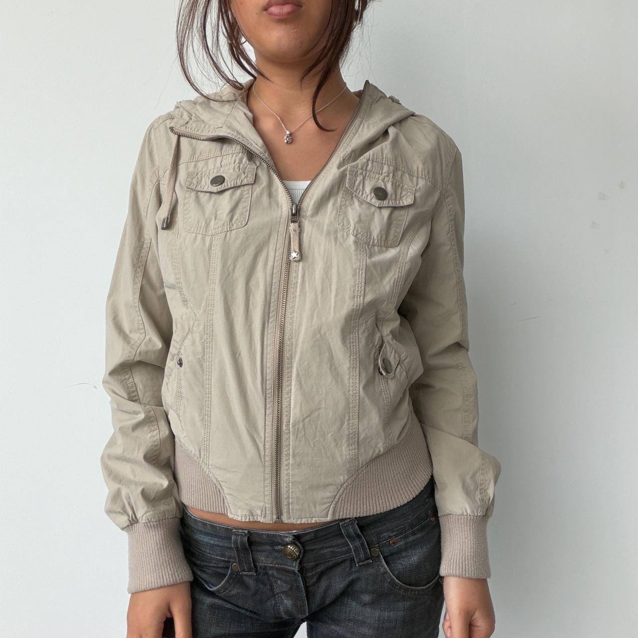 Vintage Beige Utility Jacket