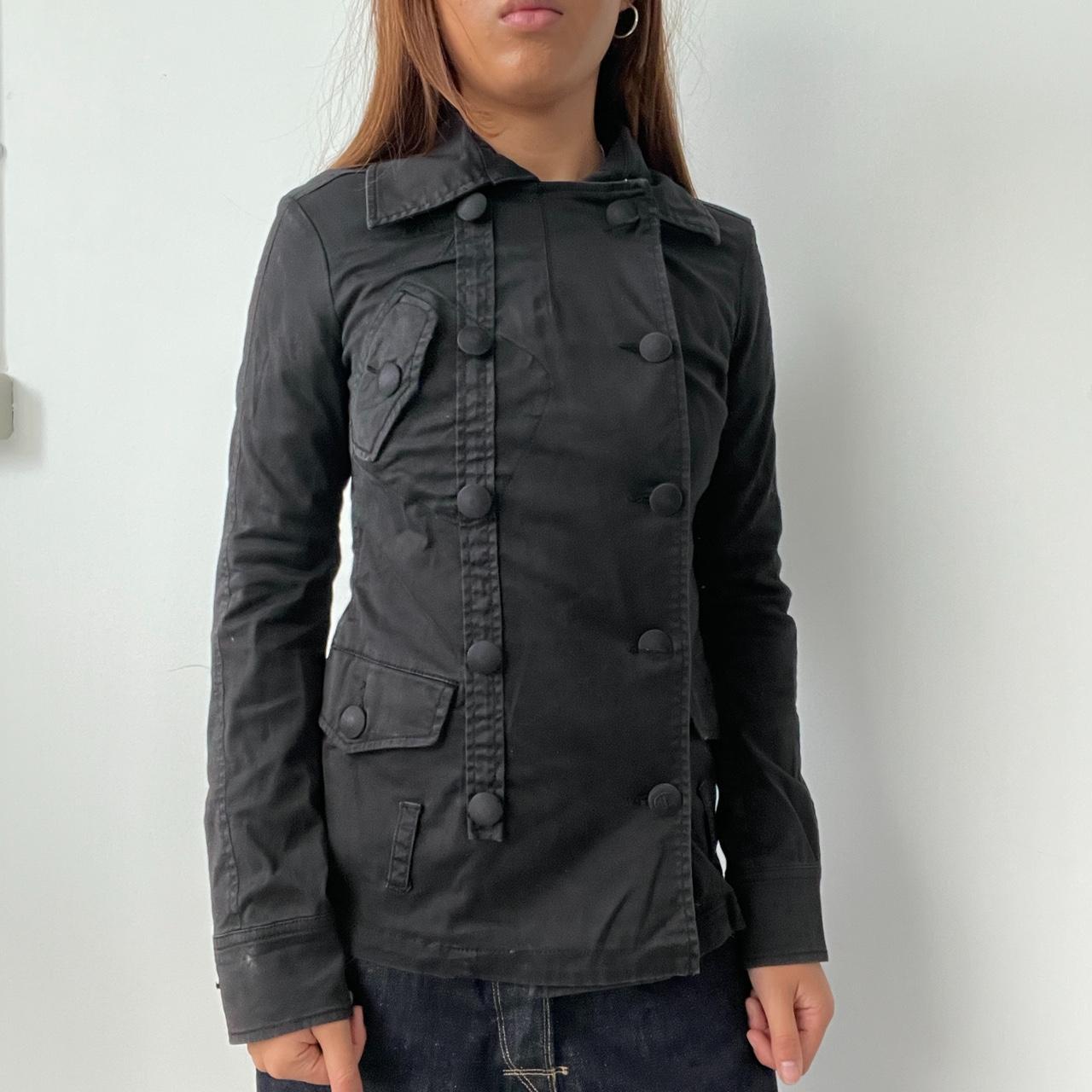 Vintage Black Diesel Button Up Jacket