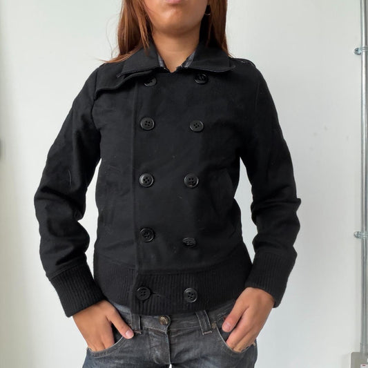 Vintage Black Wool Jacket