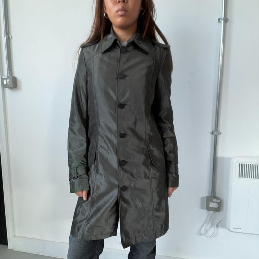 Vintage Grey Trench Coat