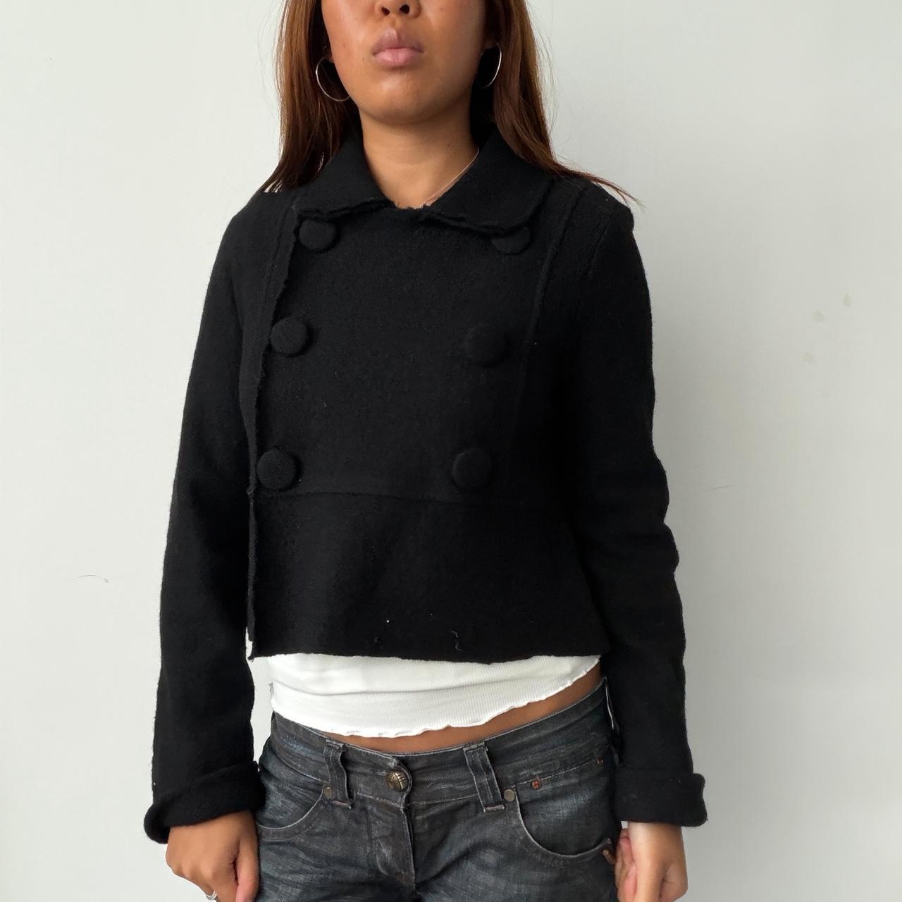 Vintage Black Knit Jacket