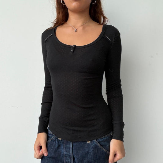 Vintage Black Long Sleeve