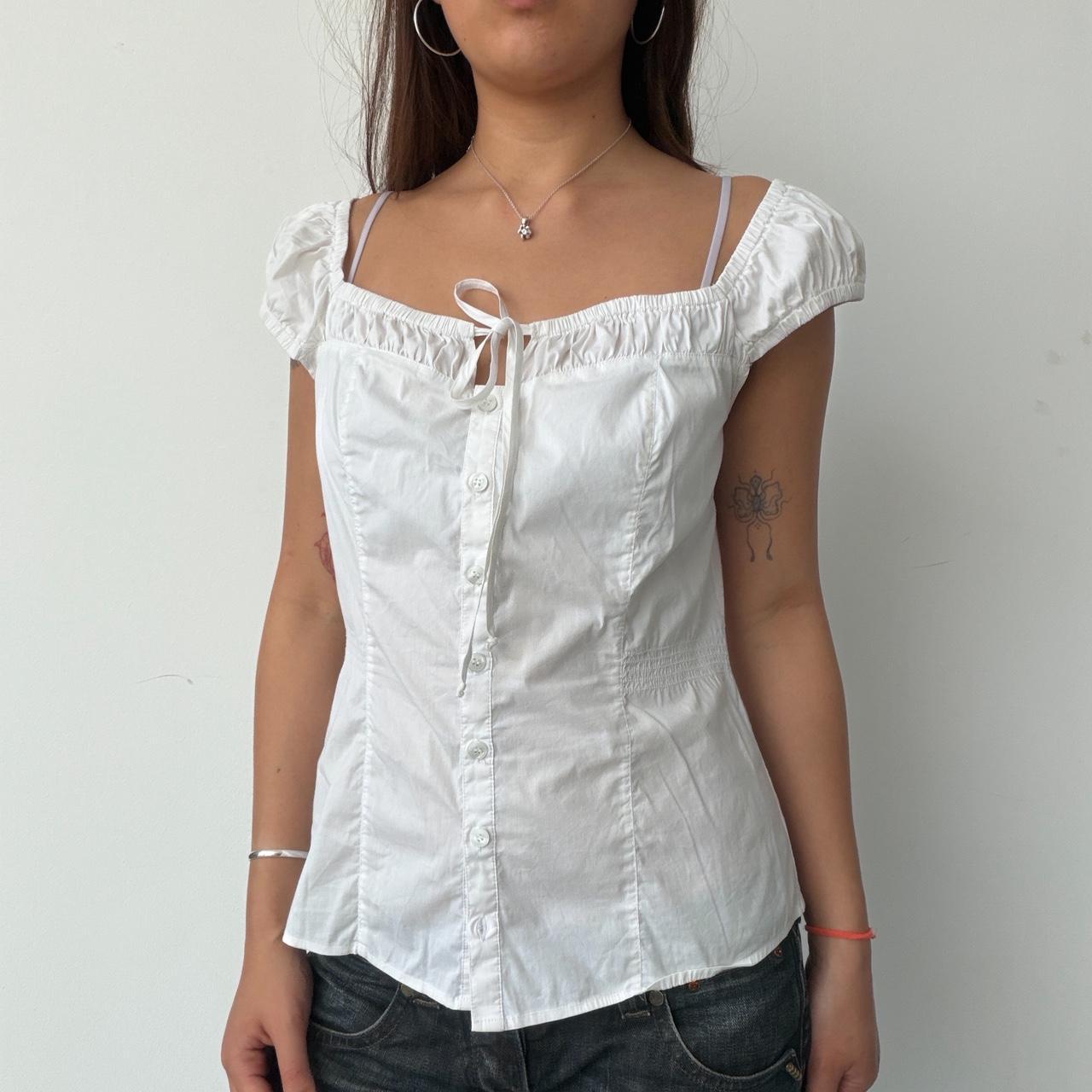 Vintage White Guess Top