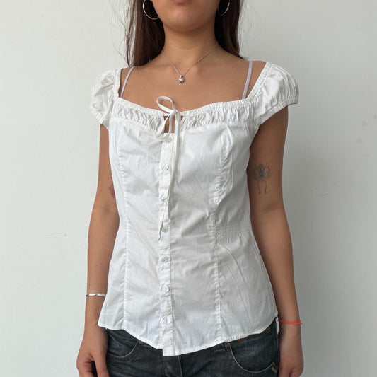 Vintage White Guess Top