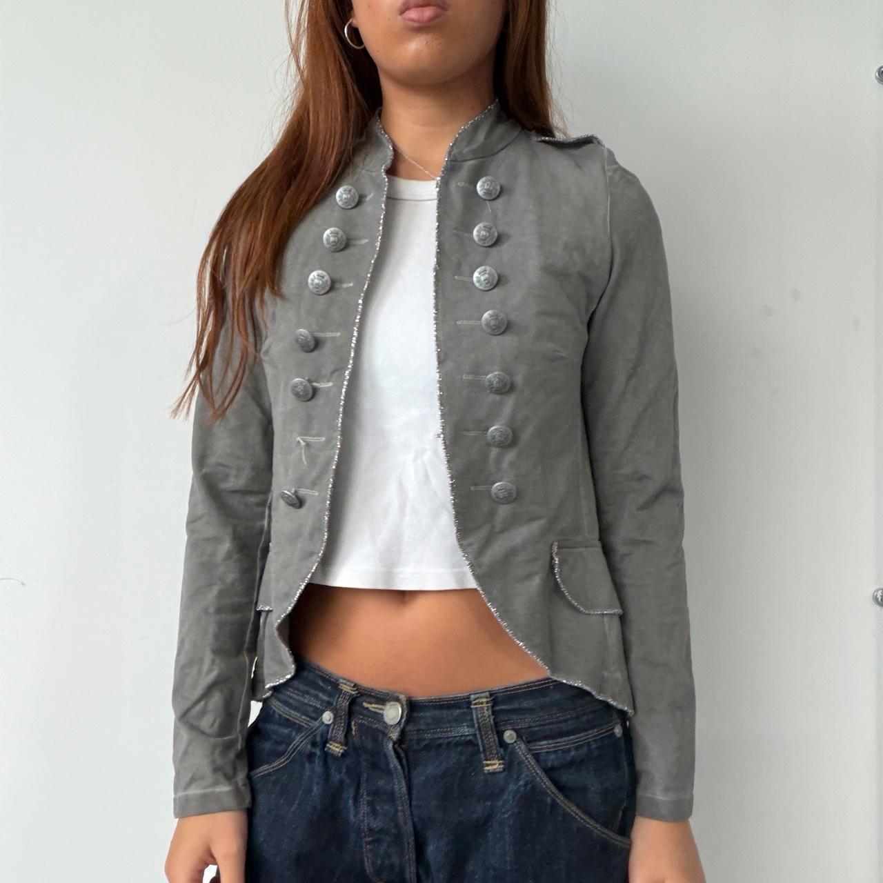Vintage Grey Military Jackey