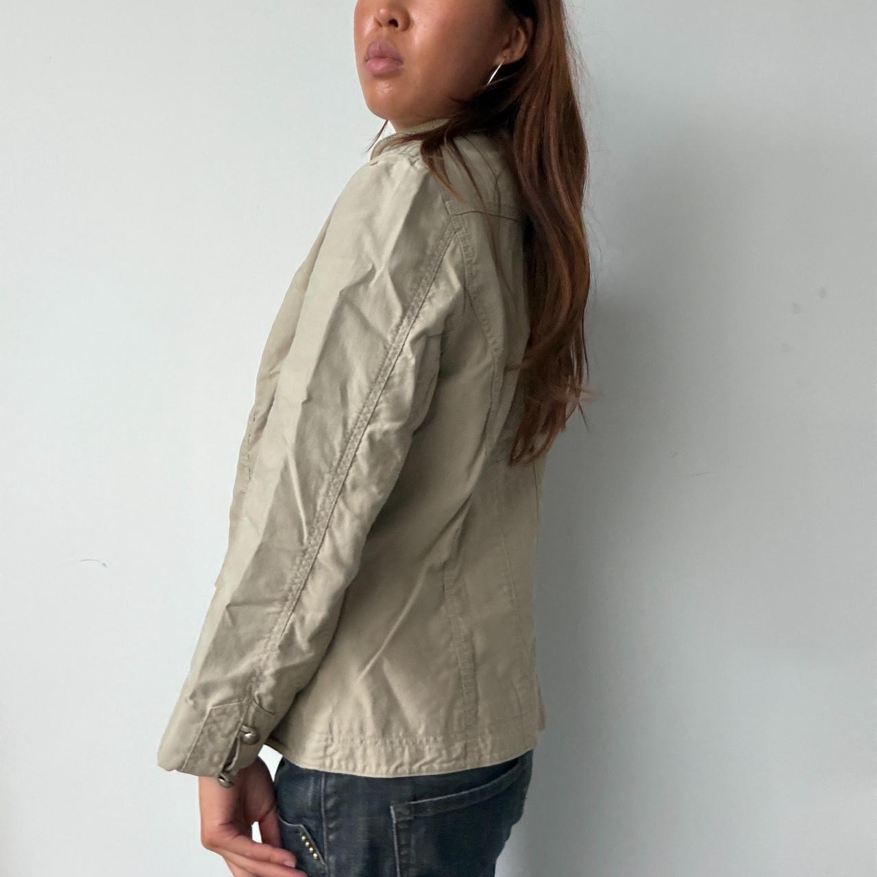 Vintage Beige Military Jacket