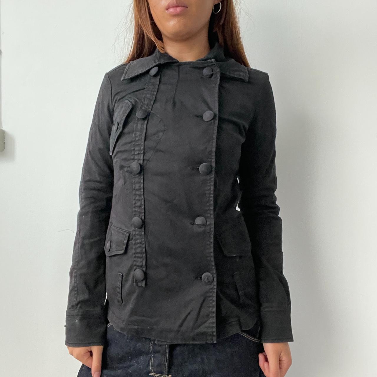 Vintage Black Diesel Button Up Jacket