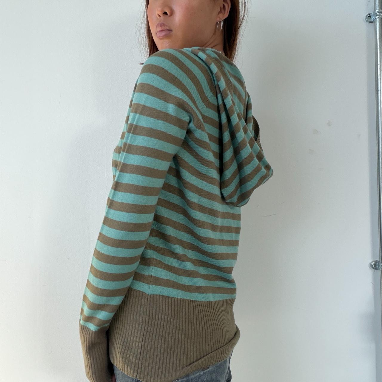 Vintage Stripe Hooded Knit