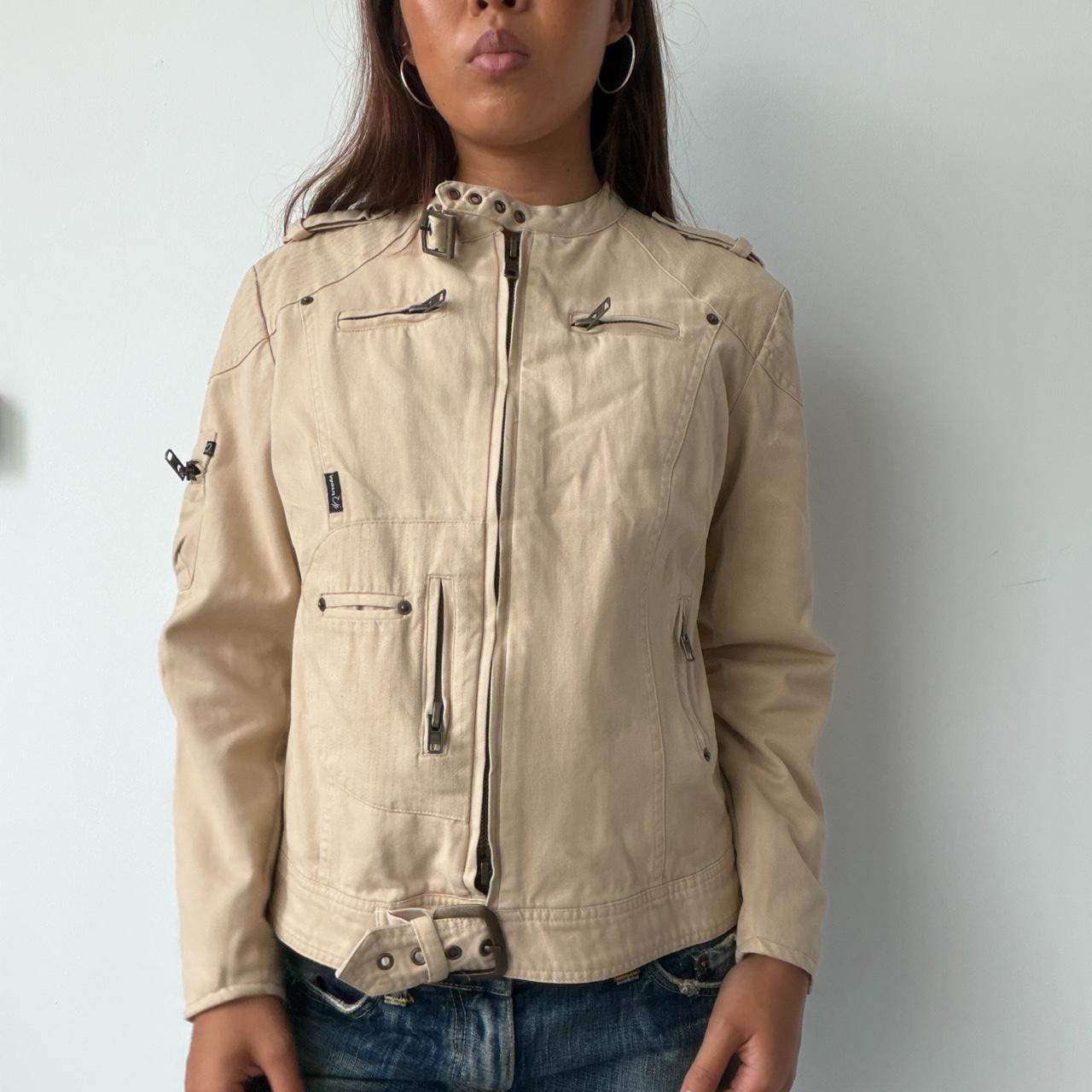 Vintage Beige Utility Jacket