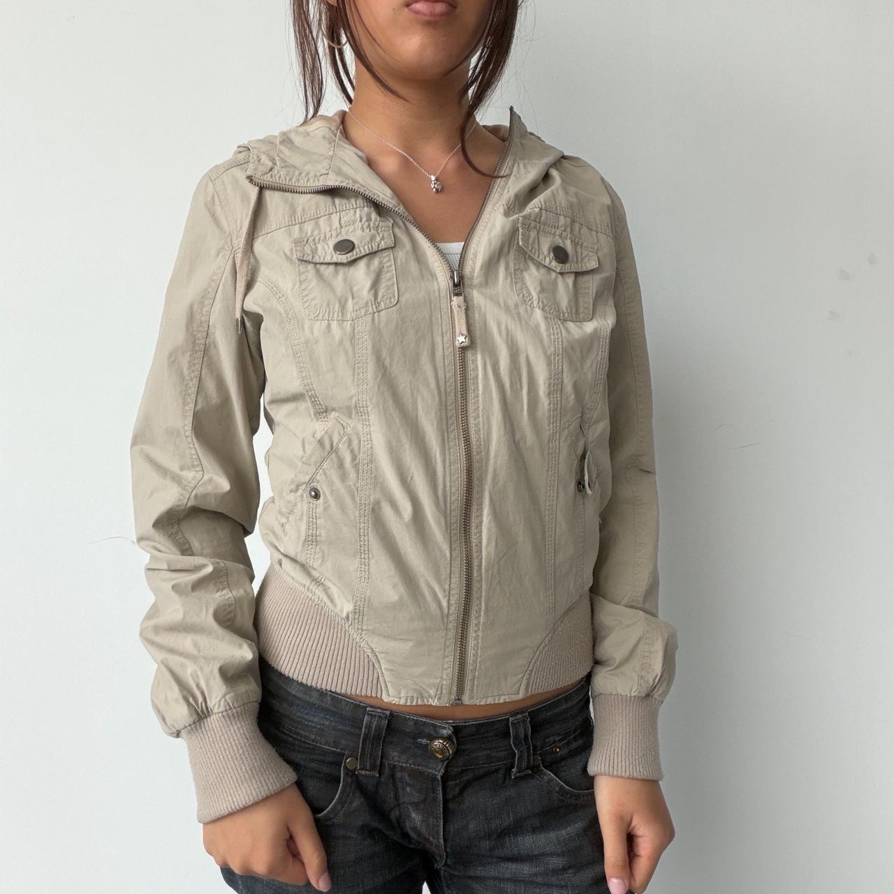 Vintage Beige Utility Jacket